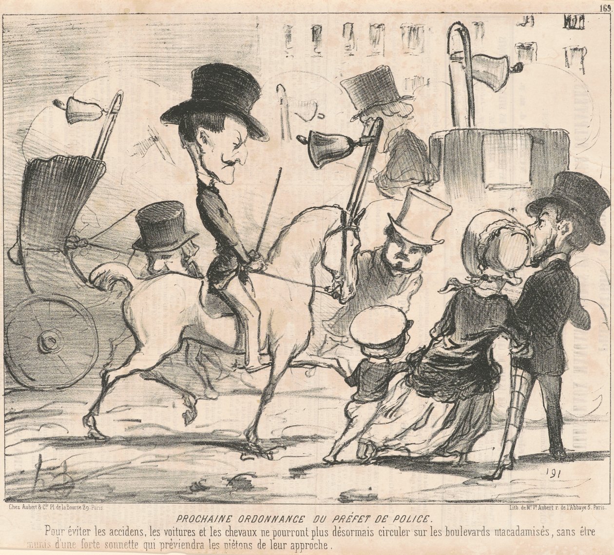 Prossima ordinanza del prefetto di polizia da Honoré Daumier