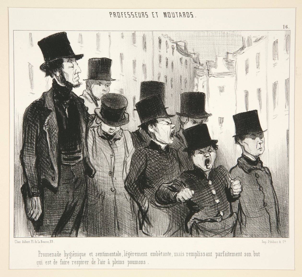 Passeggiata igienica da Honoré Daumier