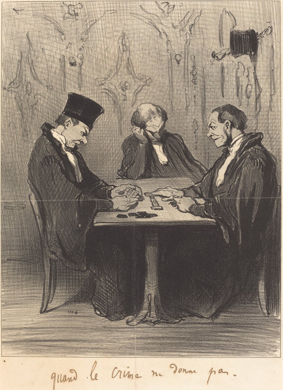 Quand le crime ne donne pas da Honoré Daumier