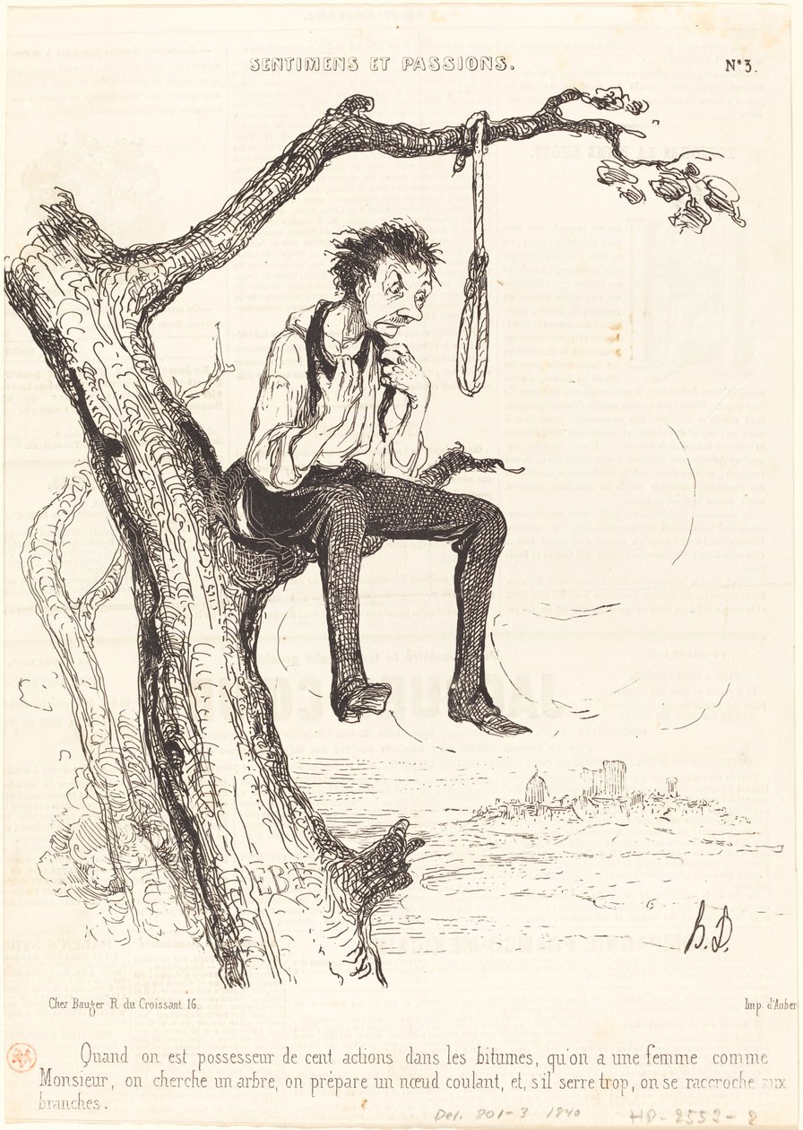 Quando si è possessori di cento azioni... da Honoré Daumier