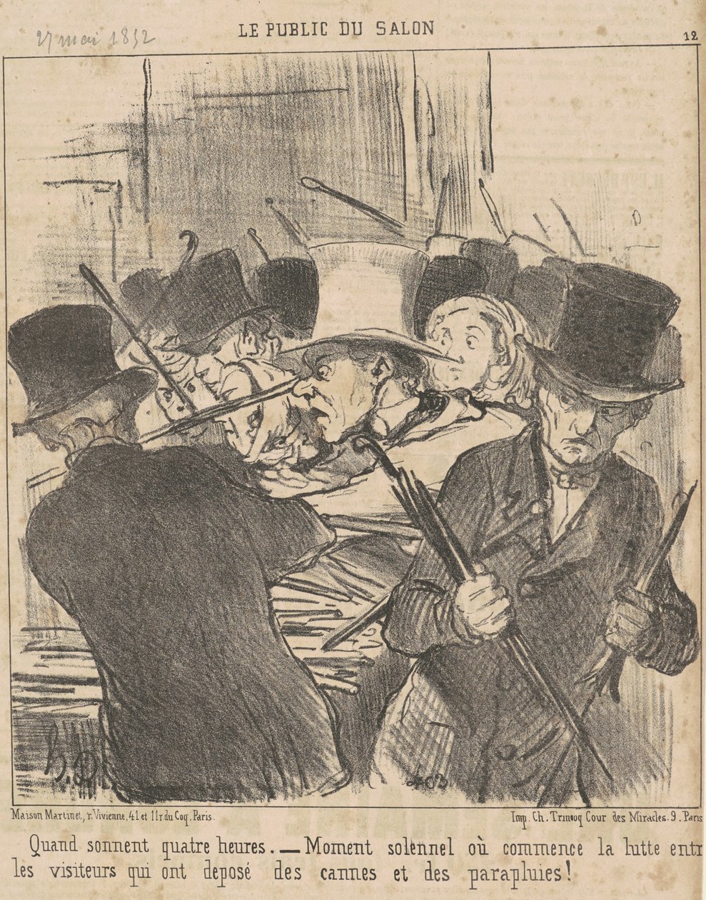 Quando suonano le quattro da Honoré Daumier