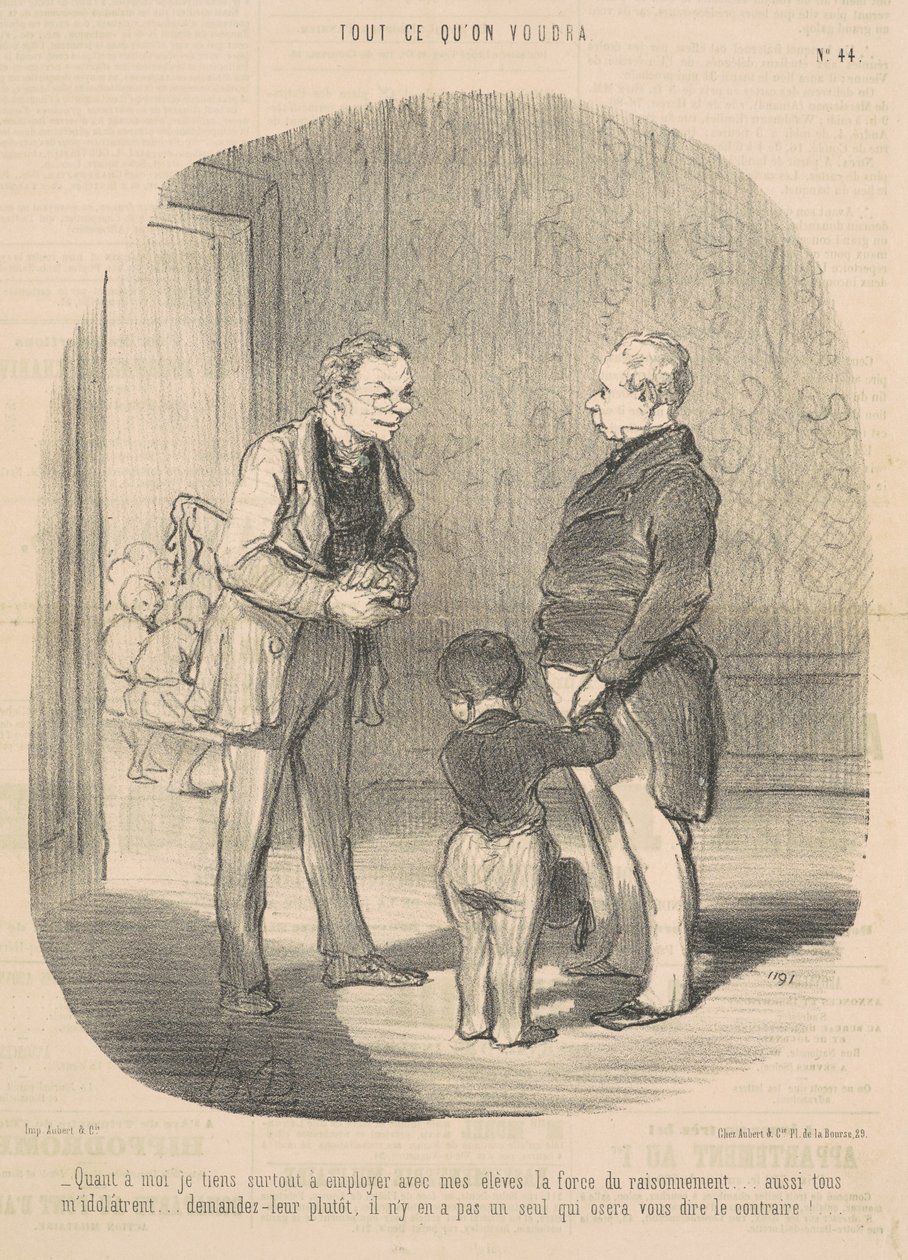 Quanto a me, tengo a impiegare ... la forza del ragionamento da Honoré Daumier