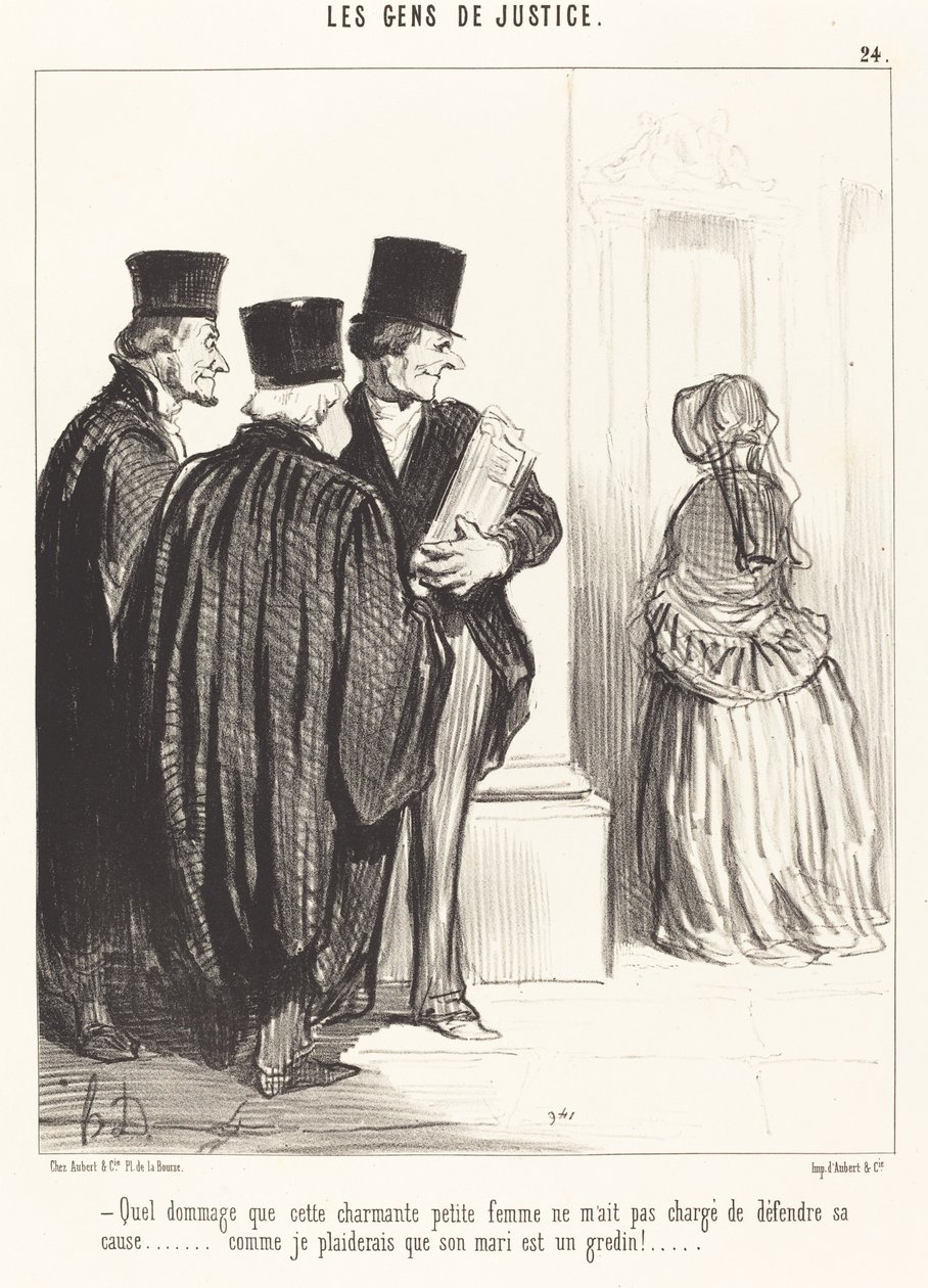 Che peccato che questa affascinante donna da Honoré Daumier