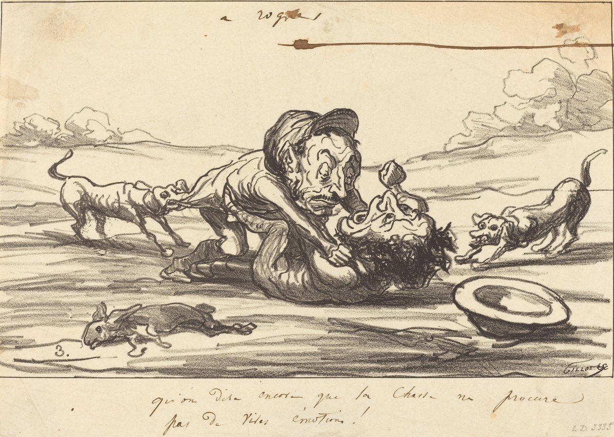Che si dica ancora che la caccia... da Honoré Daumier