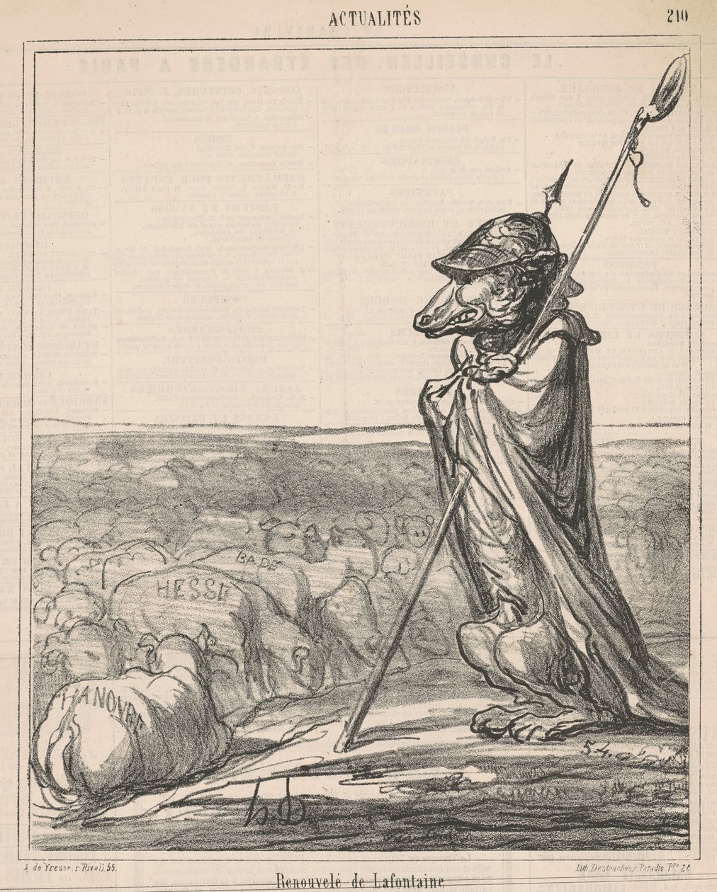Rinnovata dalla fontana da Honoré Daumier