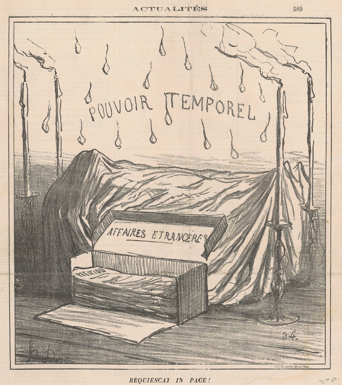 Requiescat in pace! da Honoré Daumier