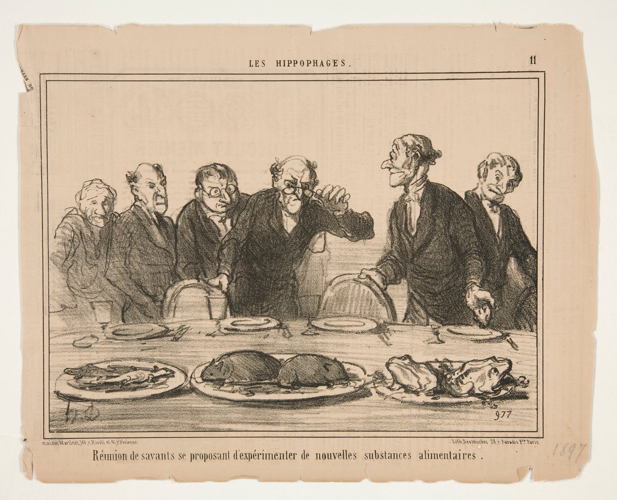 Riunione di scienziati da Honoré Daumier