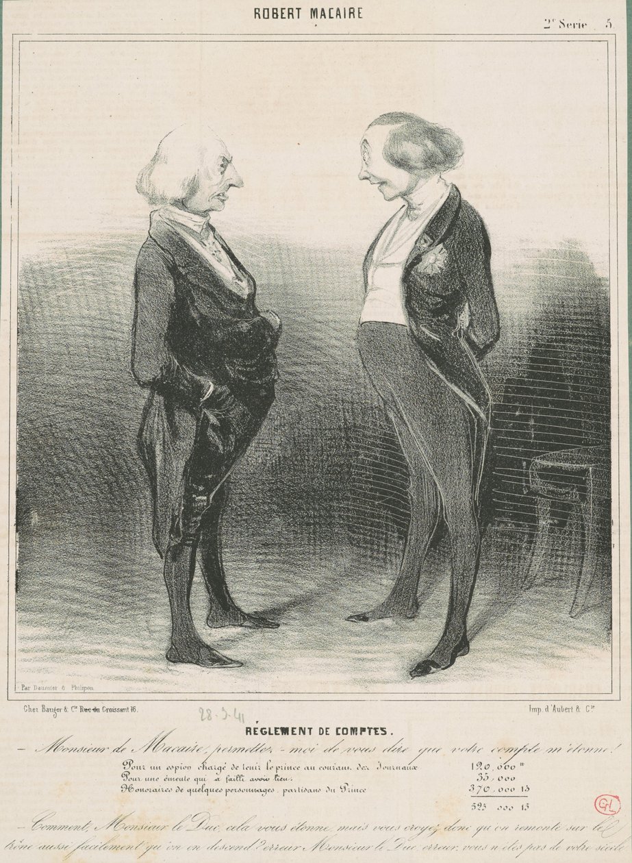Regolamento di conti da Honoré Daumier