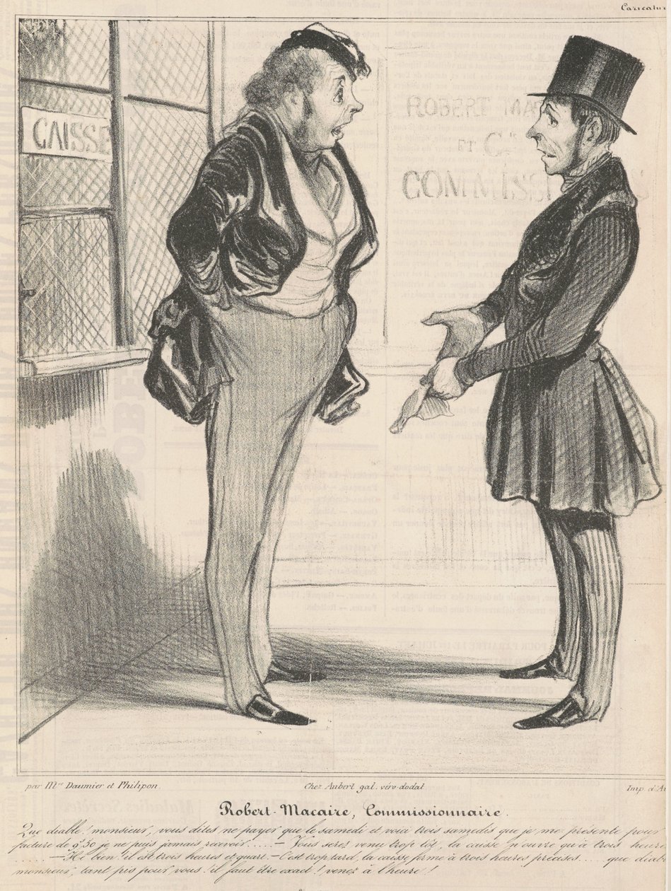 Robert Macaire commissionario da Honoré Daumier