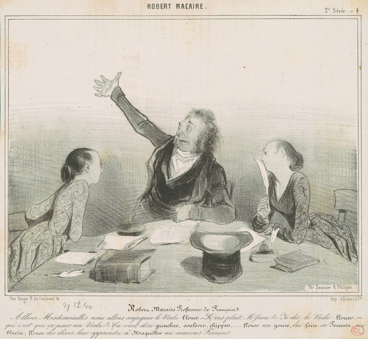 Robert Macaire professore di francese da Honoré Daumier