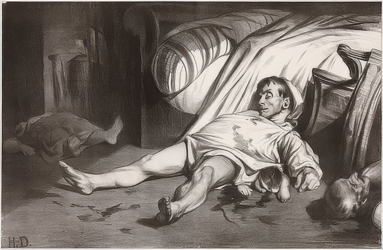 Rue Transnonain, 15 aprile 1834 da Honoré Daumier