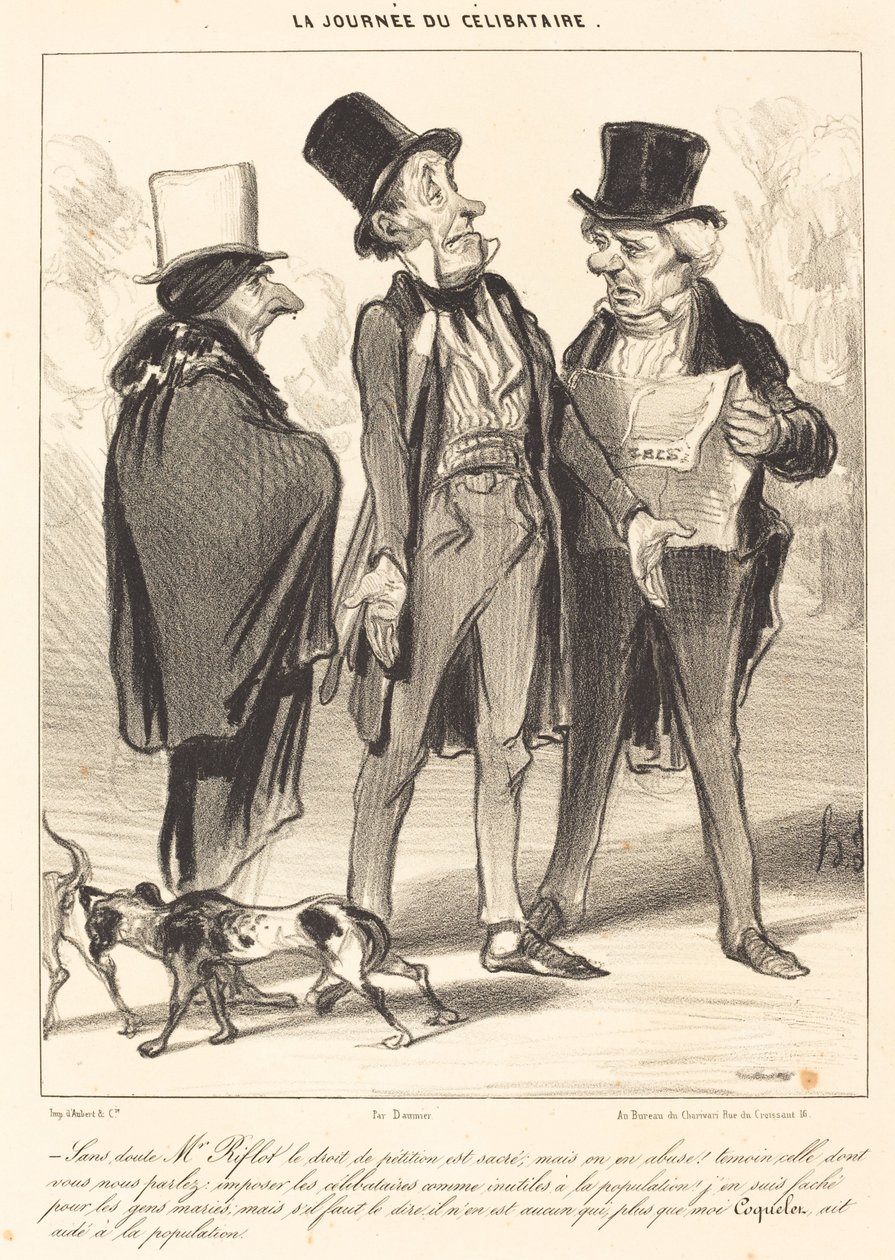 Senza dubbio M. Riflot il diritto... da Honoré Daumier