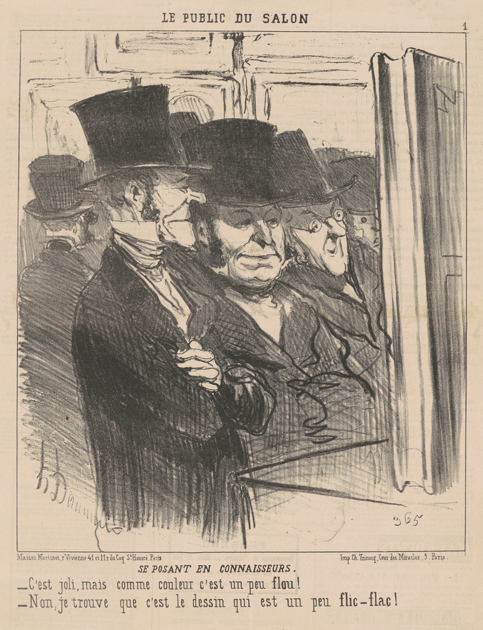 Facendosi passare per intenditori da Honoré Daumier