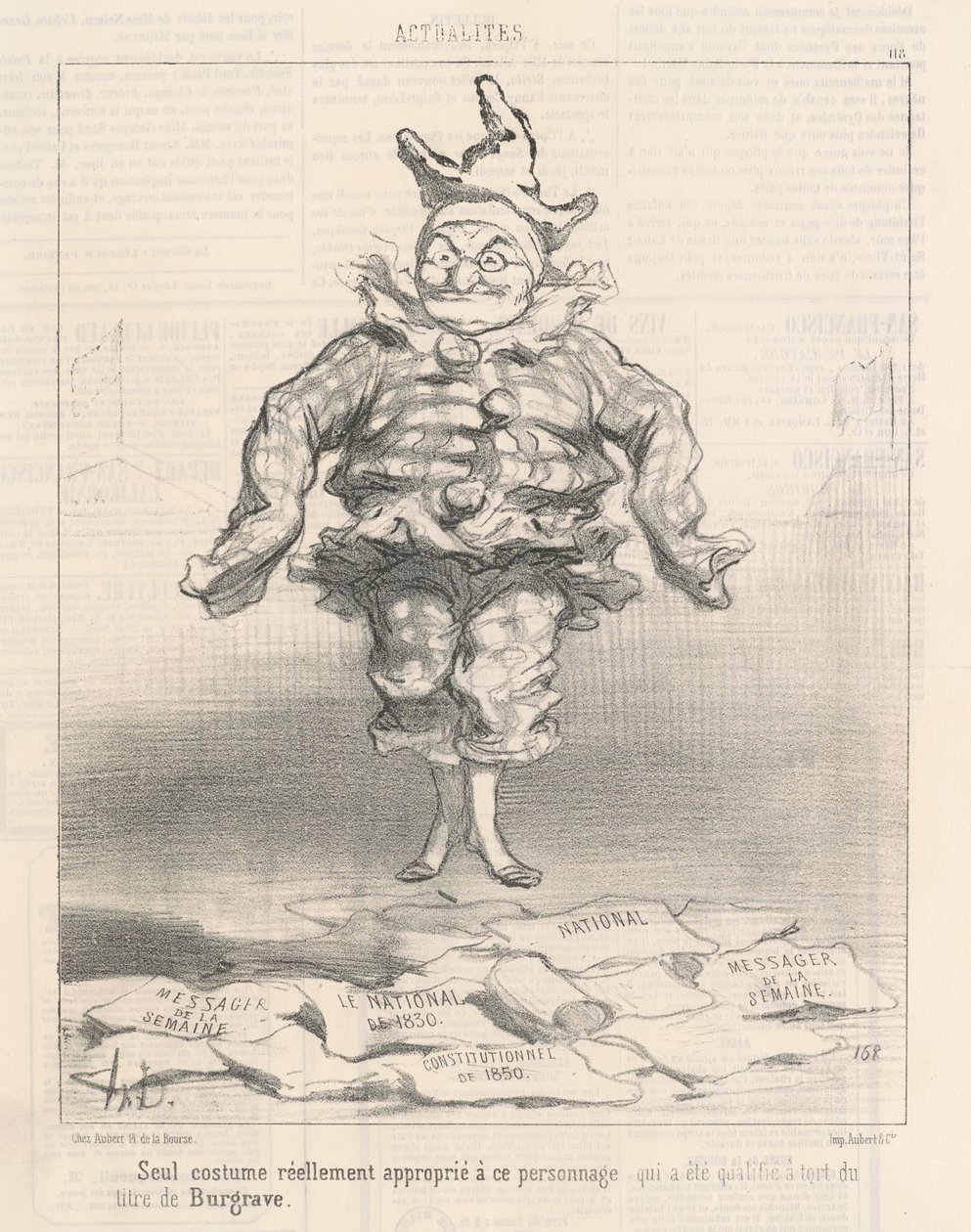 Unico costume appropriato a questo personaggio da Honoré Daumier