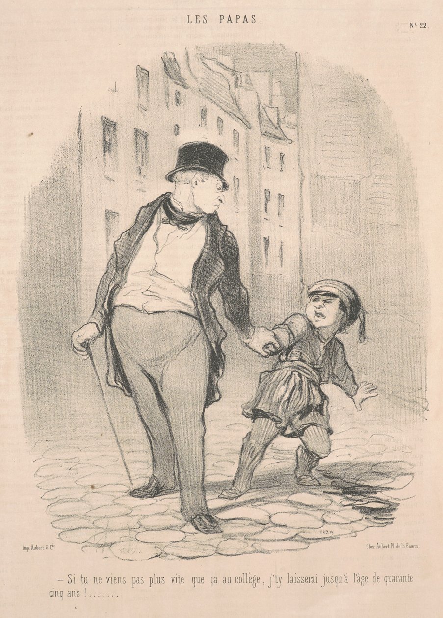 Se non vieni più di così al college... da Honoré Daumier