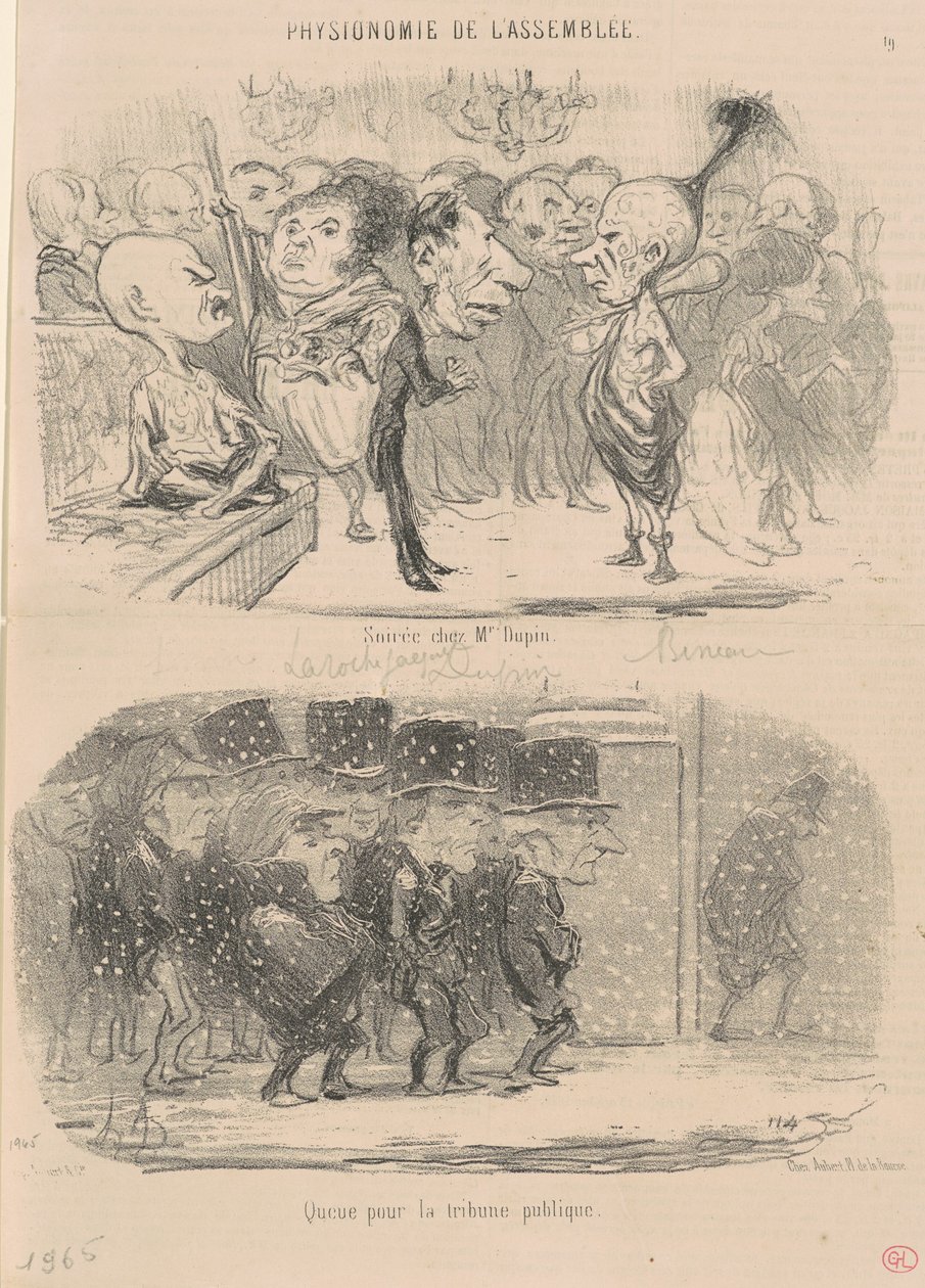 Serata a casa di M. Dupin da Honoré Daumier