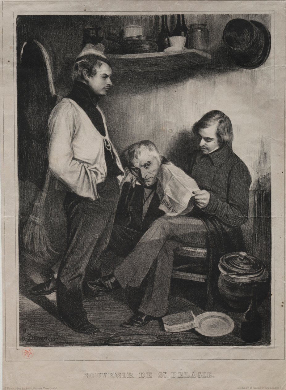 Souvenir della prigione di Ste. Pélagie, 1834 da Honoré Daumier
