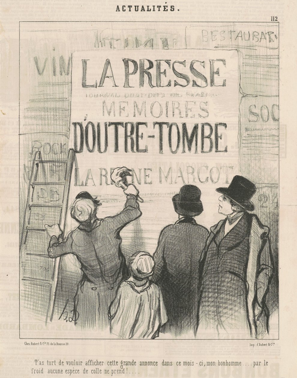 Hai torto a voler affiggere questo... annuncio... da Honoré Daumier