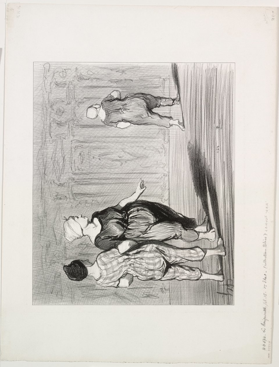 Le bagnanti, tavola 15: È di nuovo lei, una bella moda, Madame Coquardeau! da Honoré Daumier