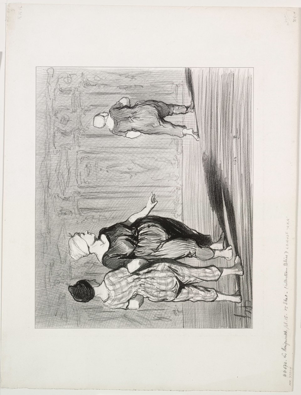 Le bagnanti, tavola 15: È di nuovo lei, una bella moda, Madame Coquardeau! da Honoré Daumier