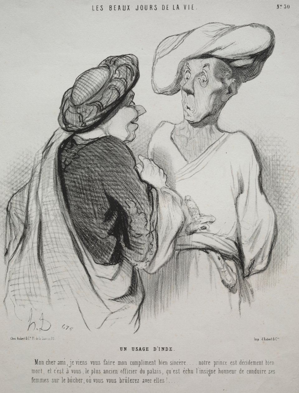 I bei giorni della vita, tavola 30: Un costume indiano da Honoré Daumier