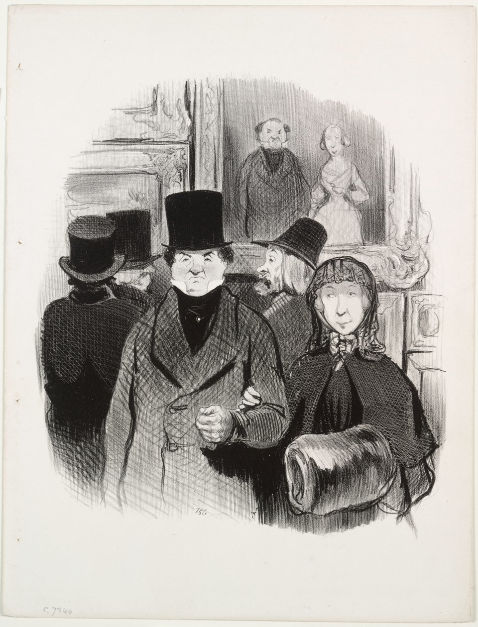 I bei giorni della vita, tavola 59: Quando il proprio ritratto è al Salon da Honoré Daumier