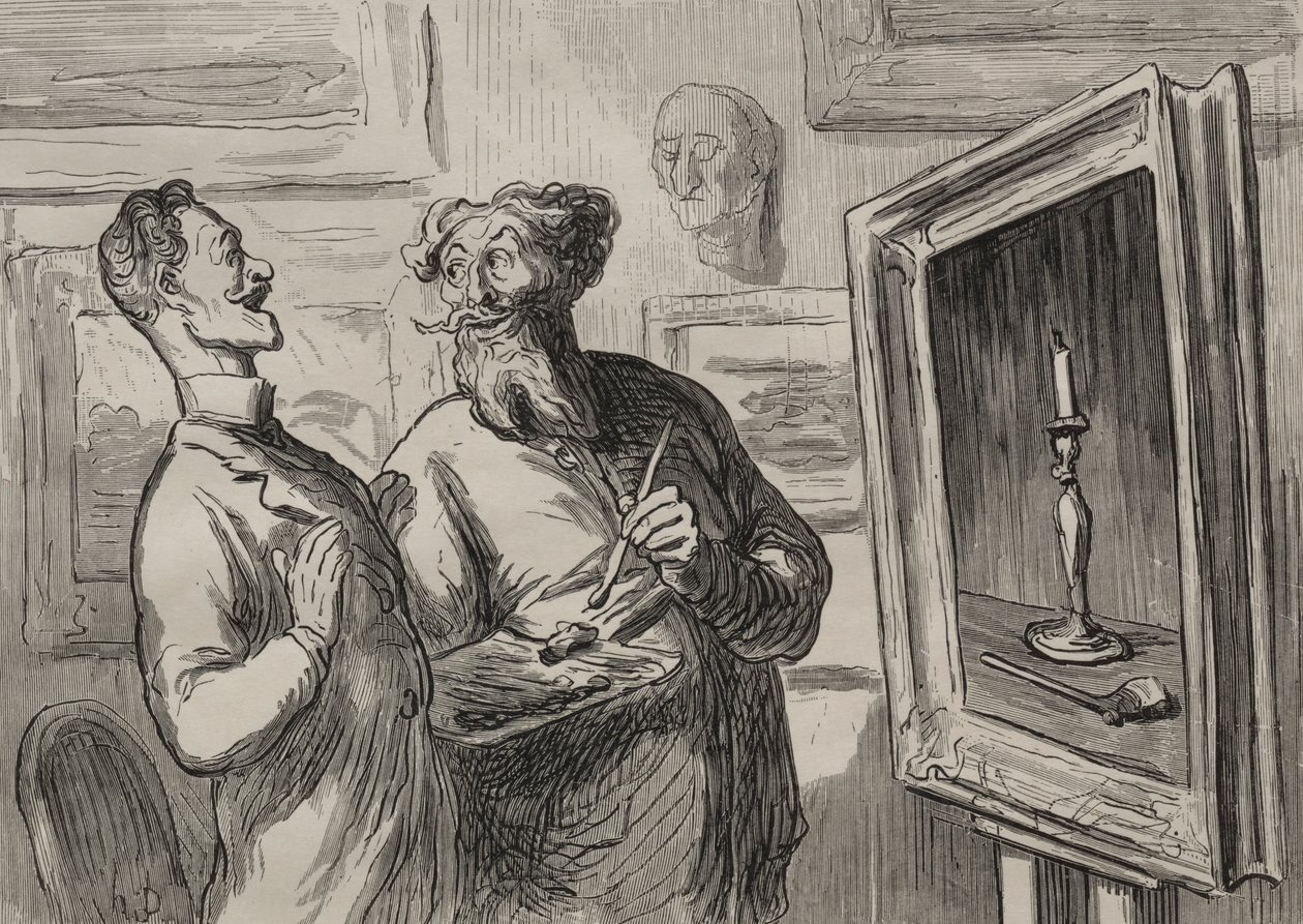 I Pittori: Un Realista Trova Sempre un Altro Realista da Ammirare da Honoré Daumier