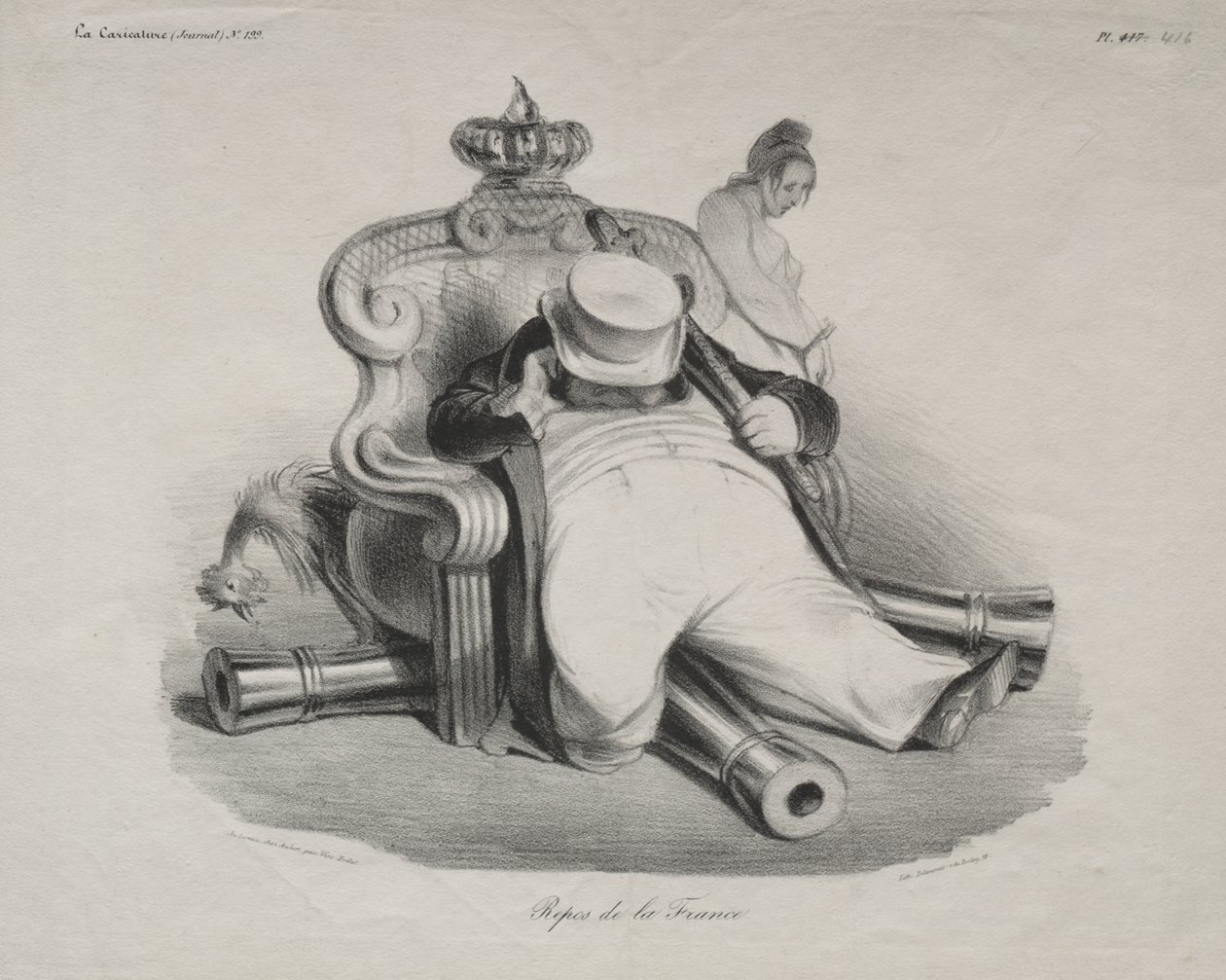 Il riposo della Francia da Honoré Daumier