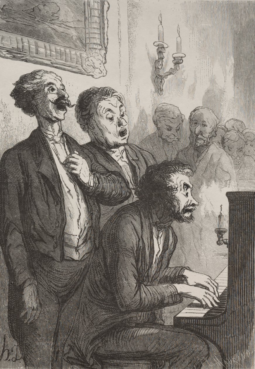 I cantanti: I cantanti nel salone da Honoré Daumier