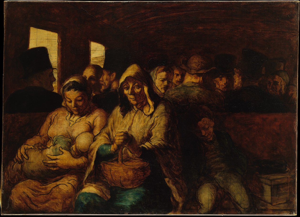 La carrozza di terza classe da Honoré Daumier