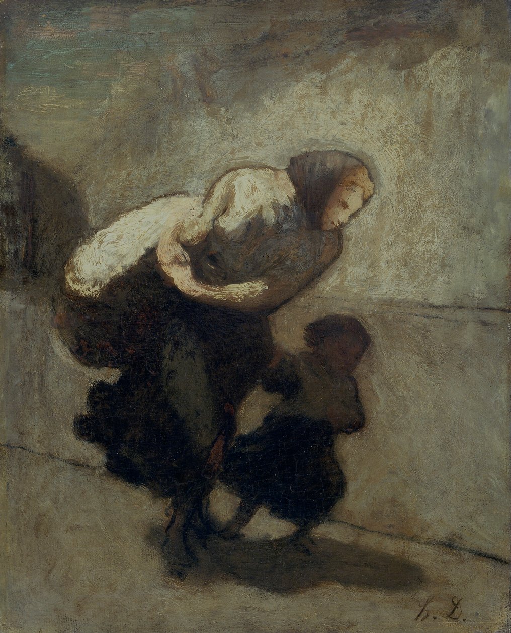 Il pesante fardello da Honoré Daumier