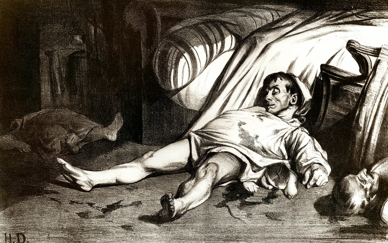 Il massacro di Rue Transnonain il 14/04/1834: i militari massacrano gli abitanti dell
