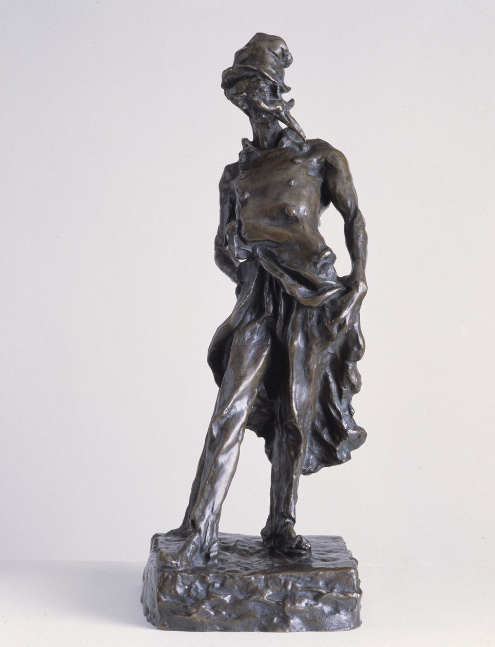 Il ratapoil, un vignettista politico che rappresenta il becchino della Repubblica. Scultura in bronzo con sabbia di Honore Daumier (1808-1879) da Honoré Daumier