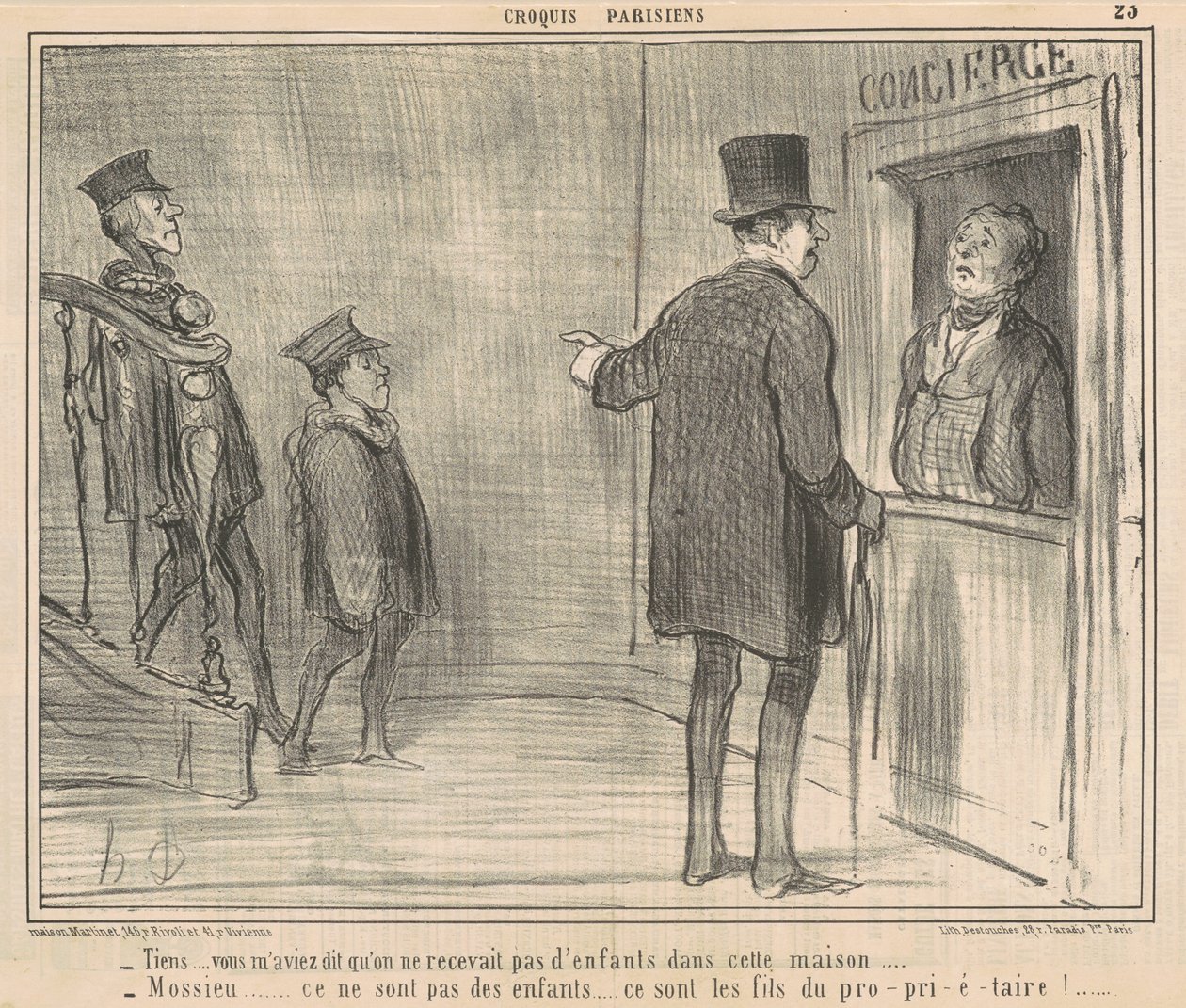 Tien... mi avevi detto... da Honoré Daumier