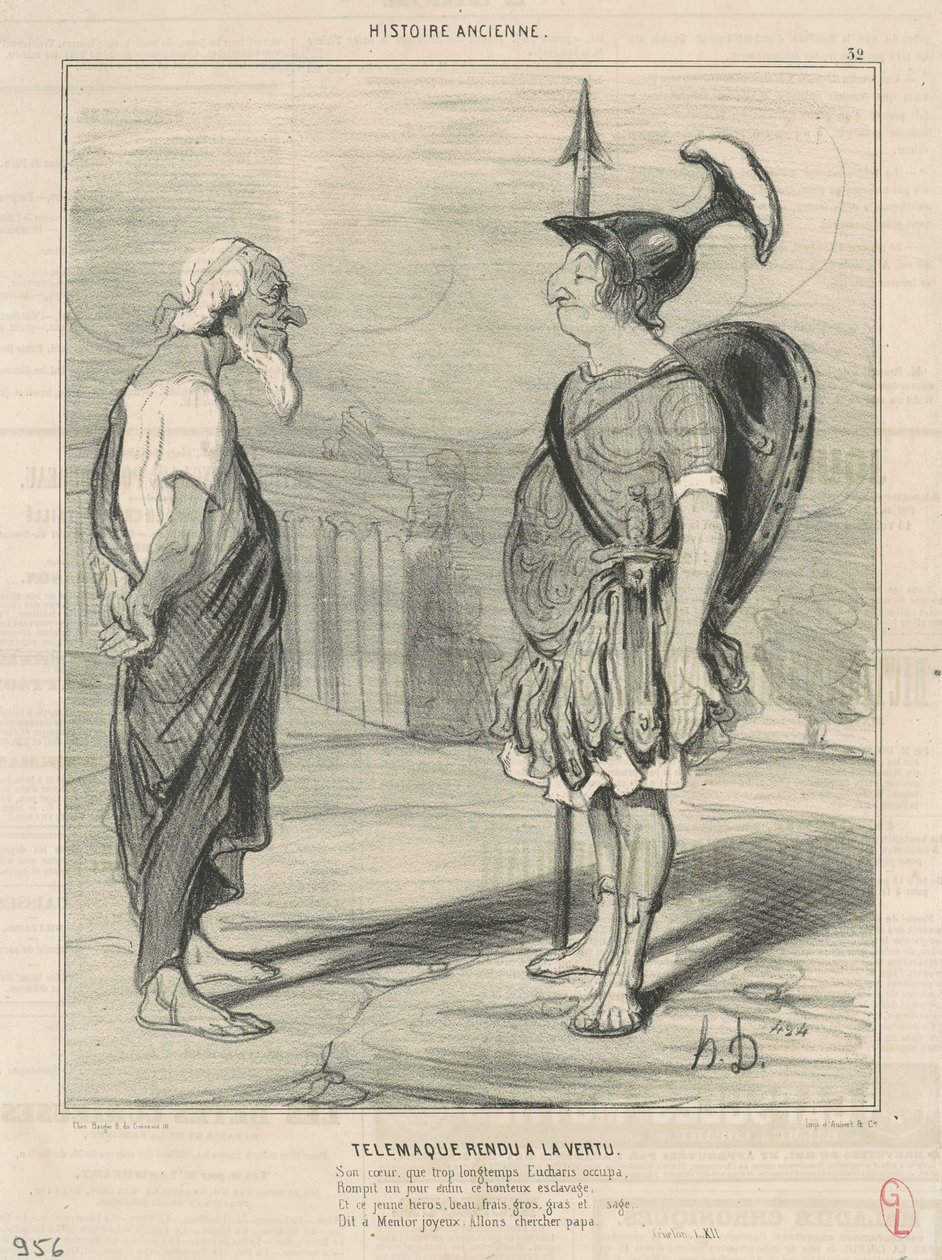 Telemaco restituito alla virtù da Honoré Daumier