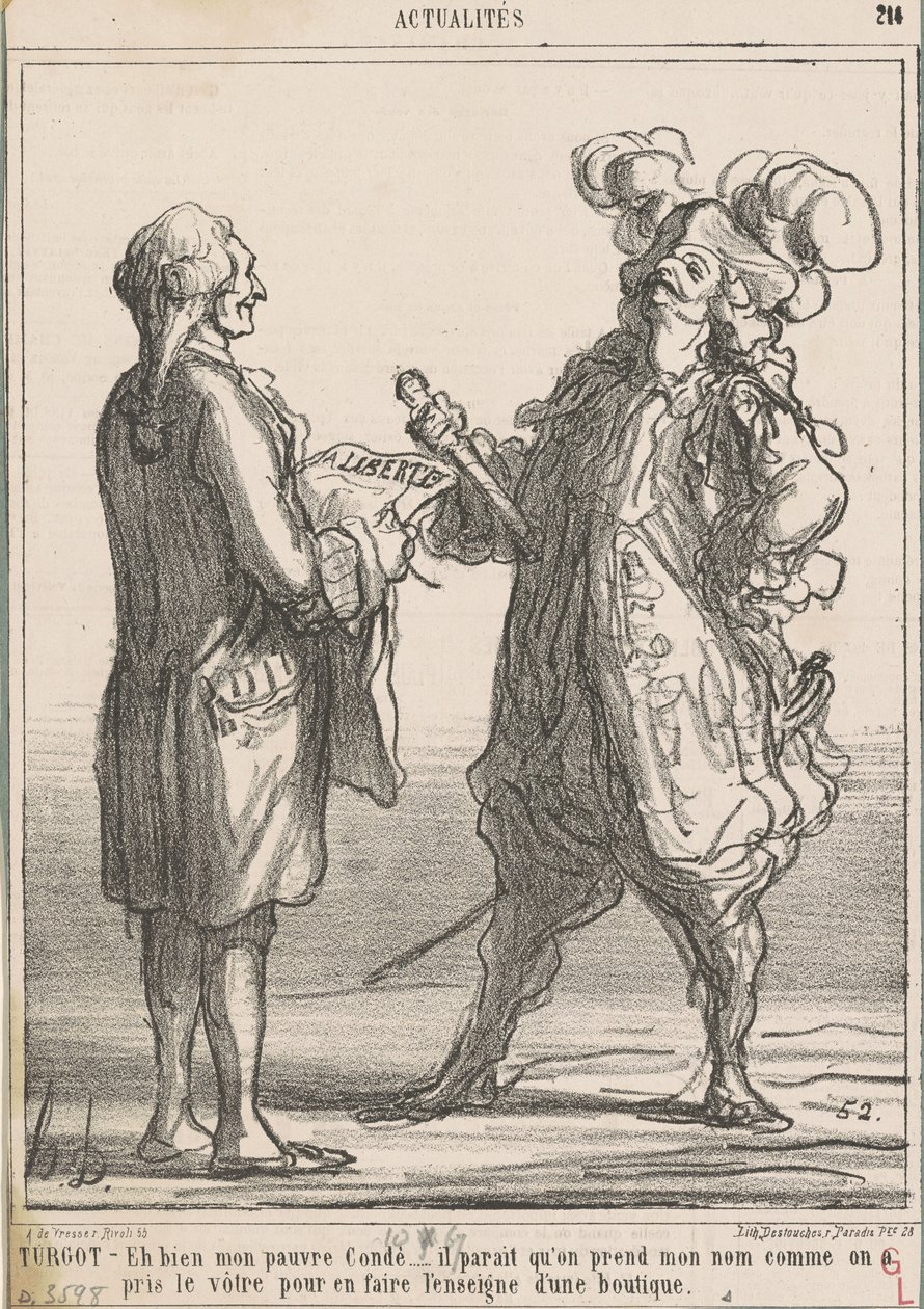 Turgot -- Ebbene mio povero Condé... da Honoré Daumier