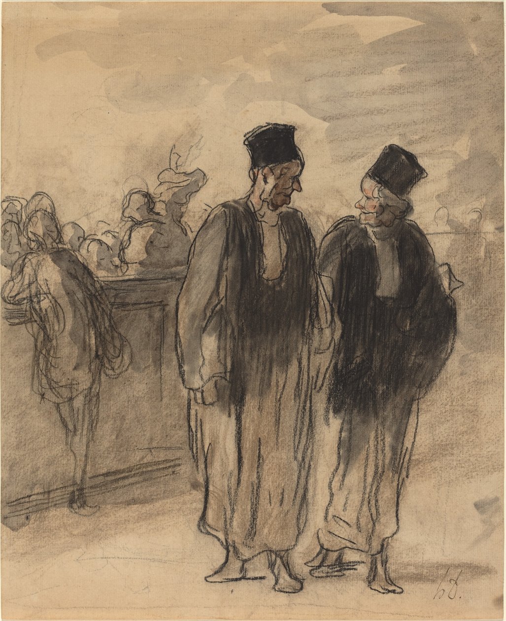 Due avvocati da Honoré Daumier