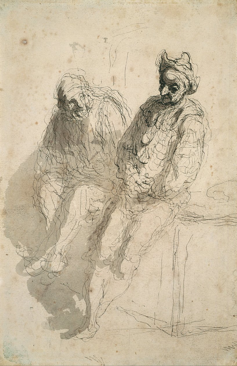 Due Saltimbanchi da Honoré Daumier
