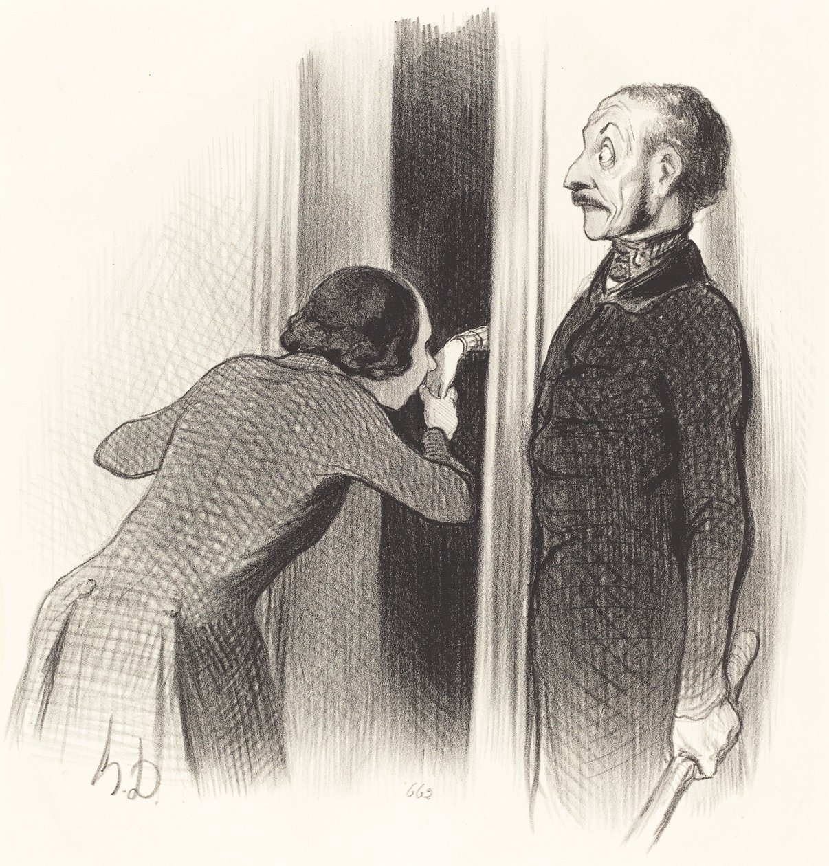 Un amante troppo felice da Honoré Daumier
