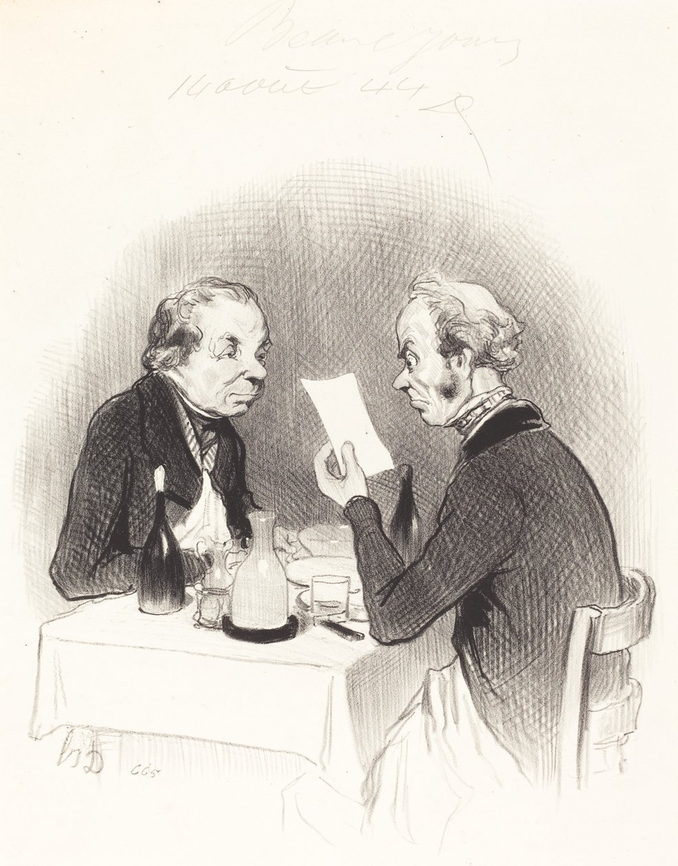 Una Cena Magra da Honoré Daumier