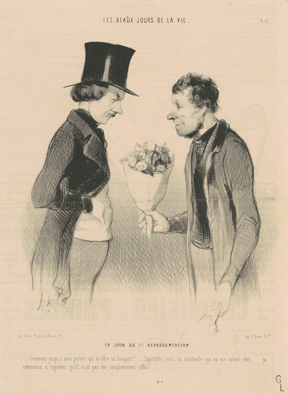 Un giorno di prima rappresentazione da Honoré Daumier