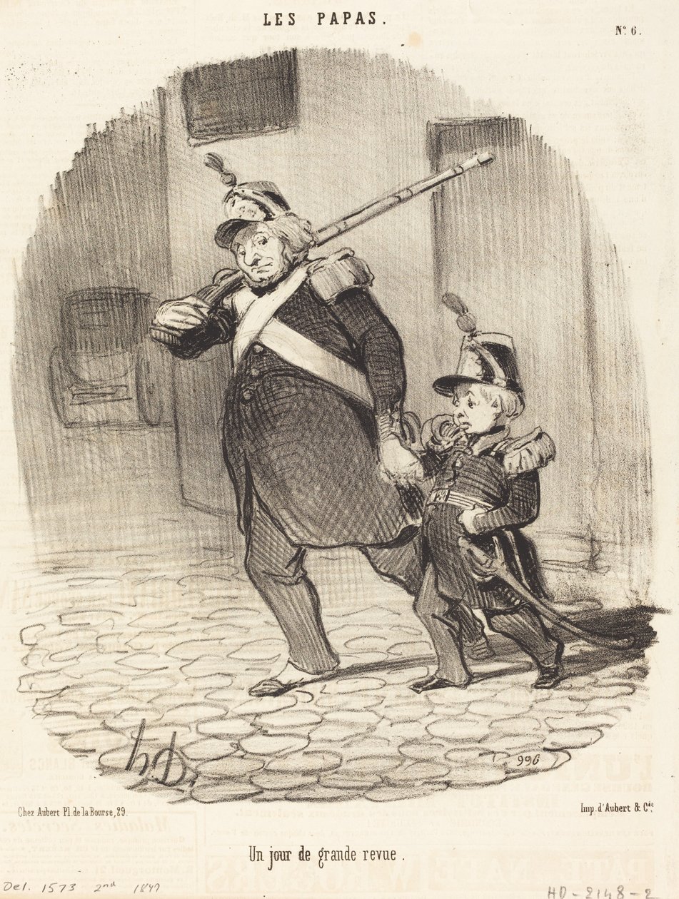 Un giorno di grande parata da Honoré Daumier