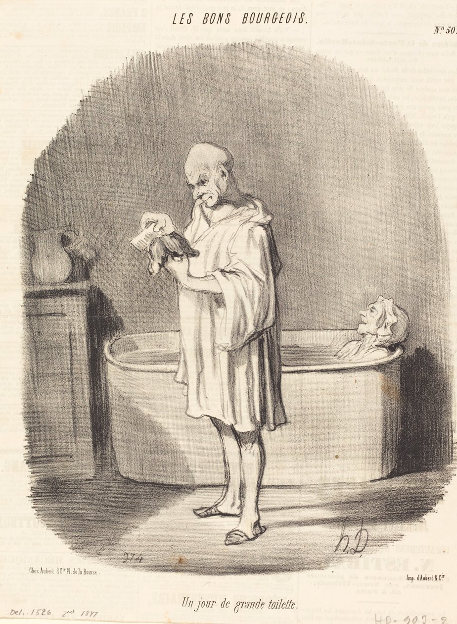 Un giorno di grande toilette da Honoré Daumier