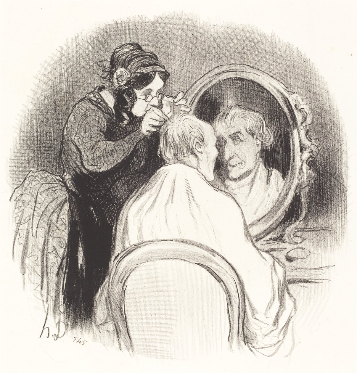 Un signore ringiovanito troppo da Honoré Daumier
