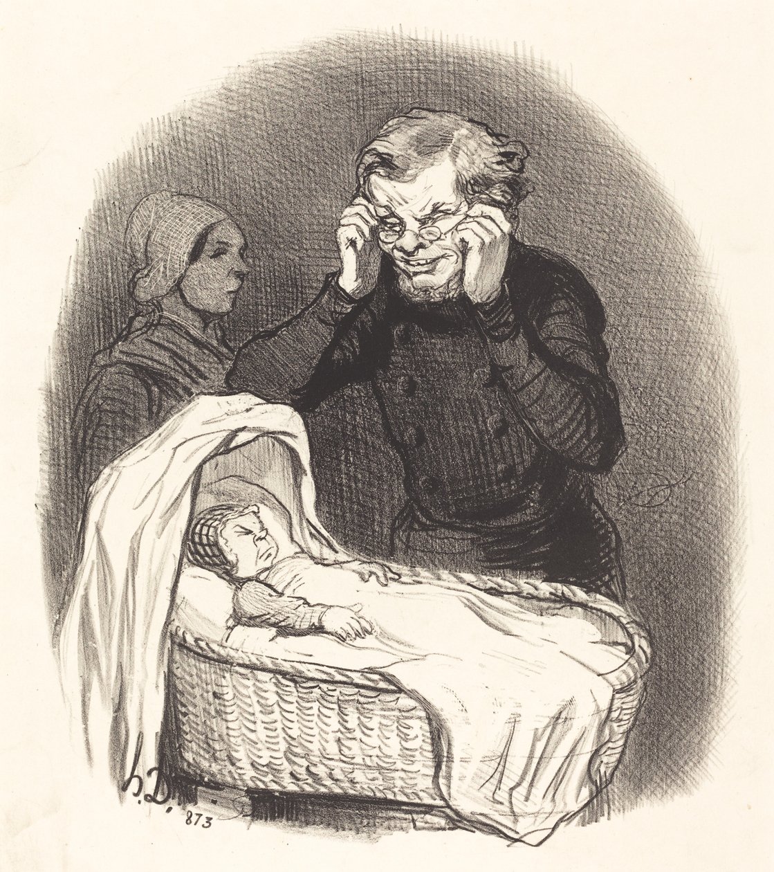 Un Padre Felice da Honoré Daumier