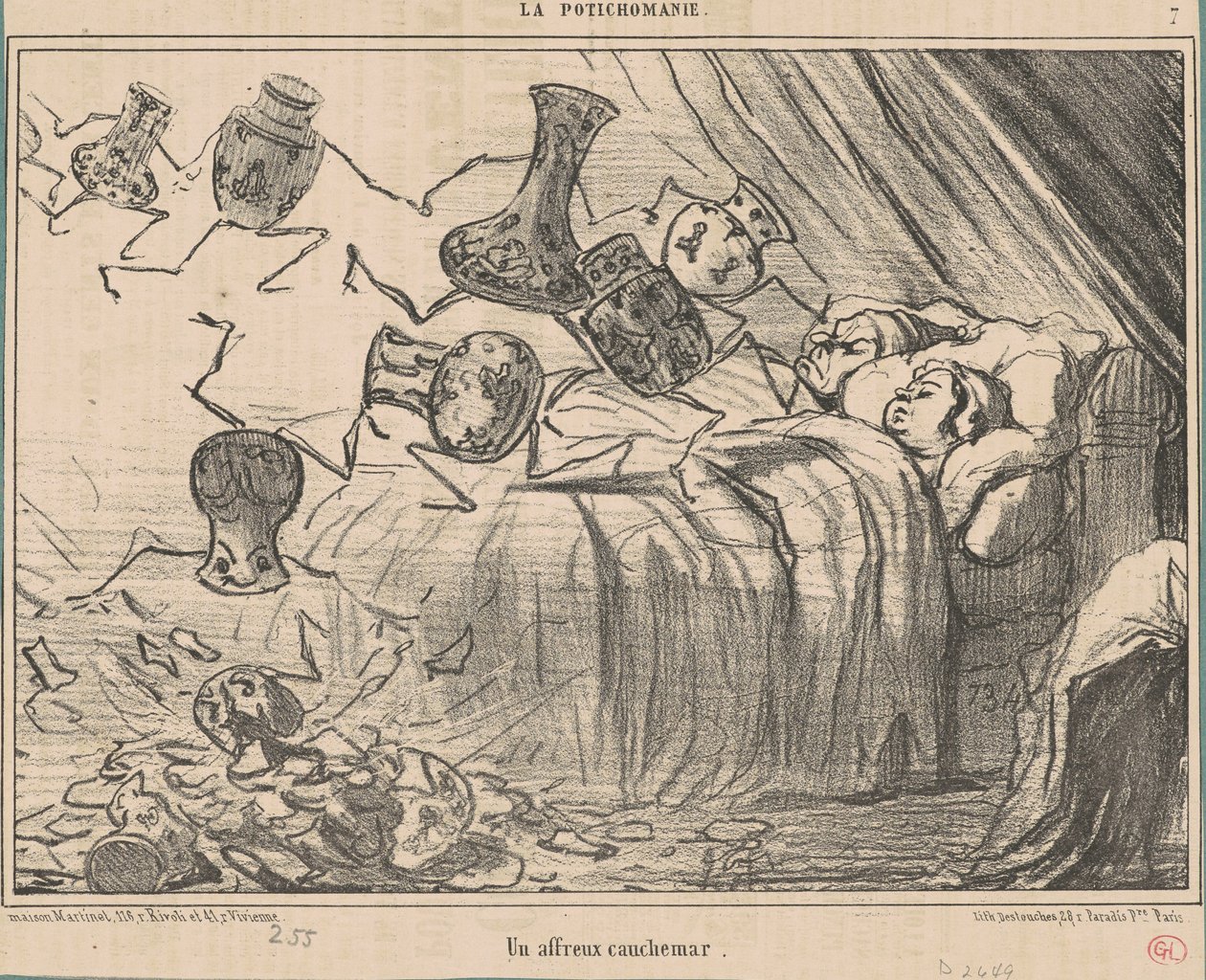 Un orribile incubo da Honoré Daumier