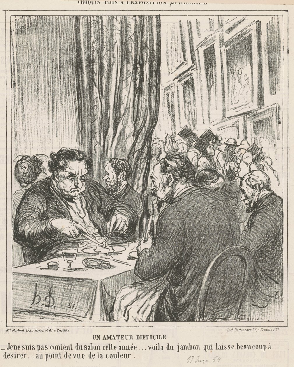 Un amatore difficile da Honoré Daumier