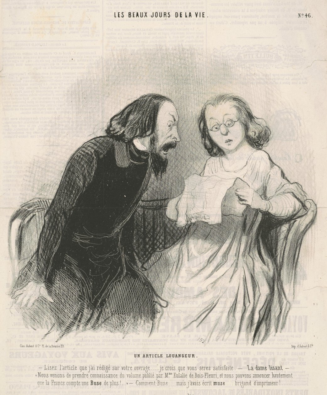 Un articolo elogiativo da Honoré Daumier
