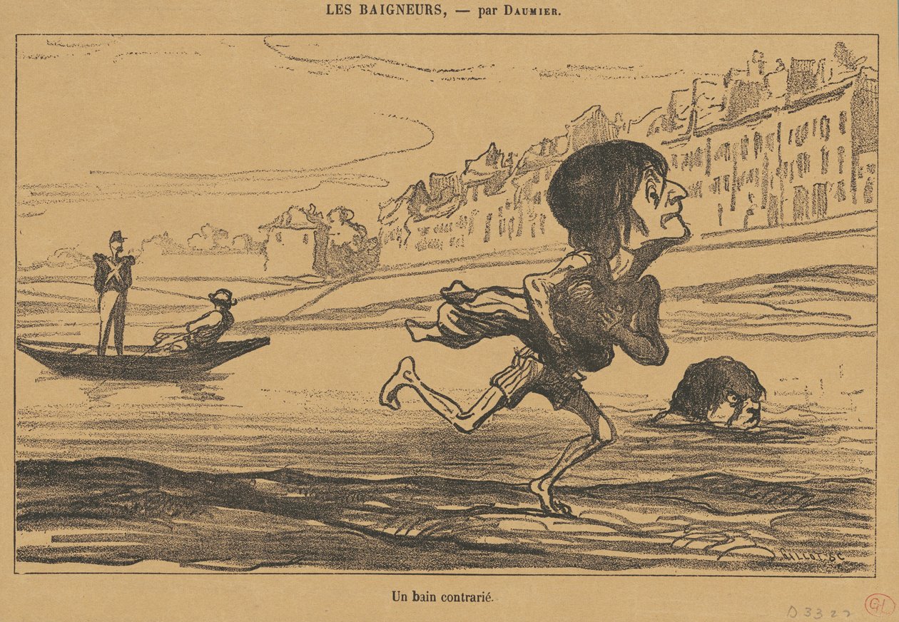 Un bagno contrariato da Honoré Daumier
