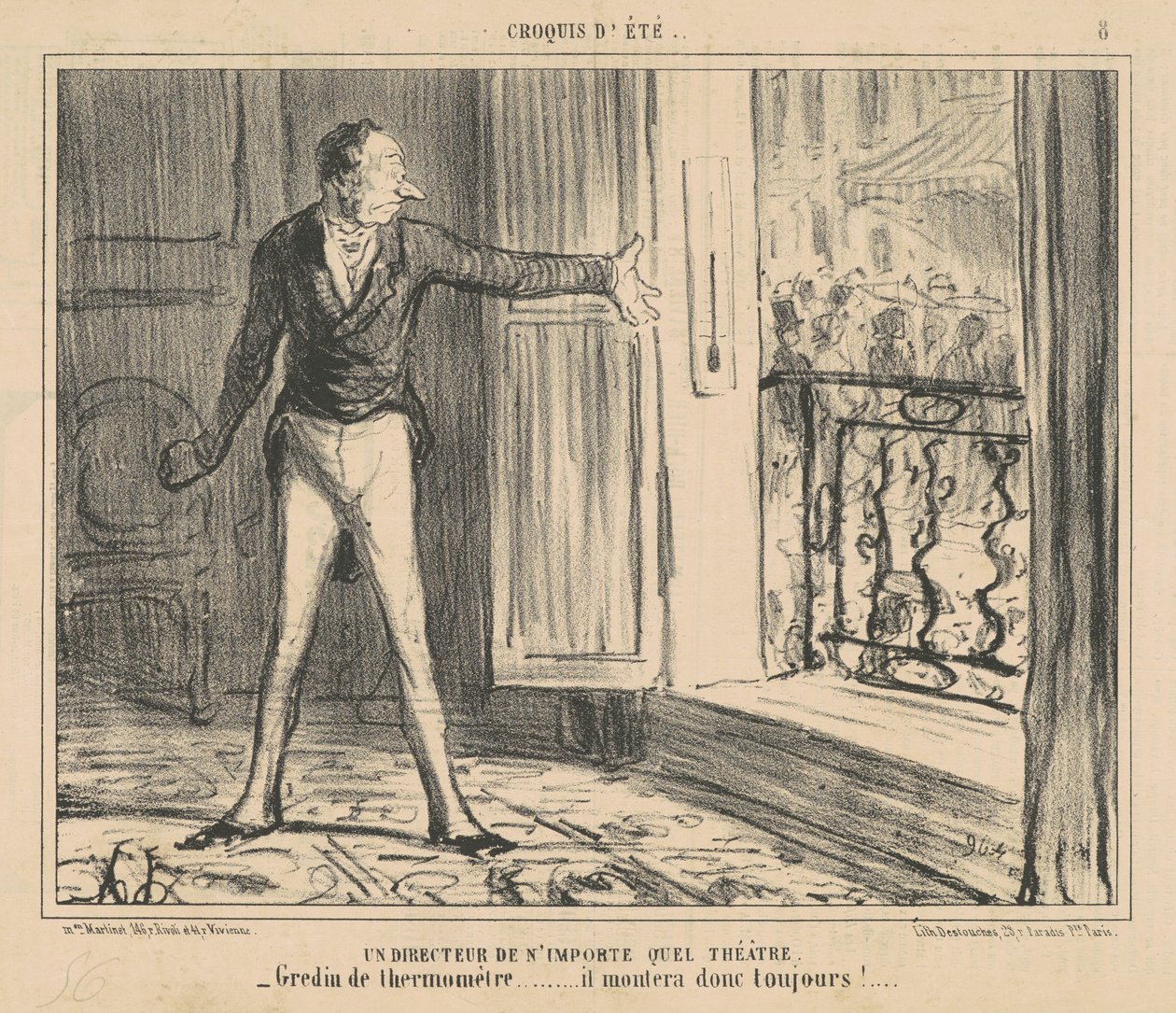 Un direttore di qualsiasi teatro da Honoré Daumier